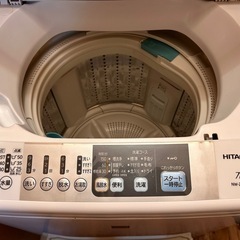 （取引中）洗濯機　7kg 日立　白い約束 の画像