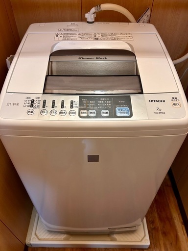 取引中）洗濯機7kg 日立白い約束 (みくに) てだこ浦西の生活家電《洗濯 