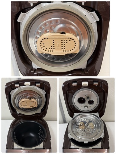 【?買取市場 3ヶ月保証】R486 ☀️ ZOJIRUSHI / 象印 圧力IH炊飯ジャー 3合炊き 15年製 NP-RJ05 ⭐ 動