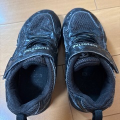 ムーンスター　キッズ黒スニーカー　16cmの画像