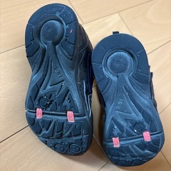 ムーンスター　キッズ黒スニーカー　16cmの画像