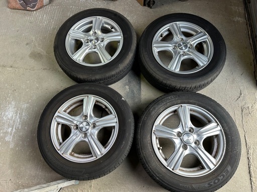 【引取日限定】バリ溝　サマータイヤ　ホイールセット　175/65R14