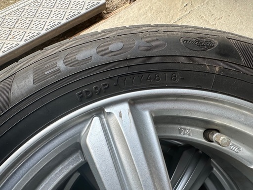 【引取日限定】バリ溝　サマータイヤ　ホイールセット　175/65R14  