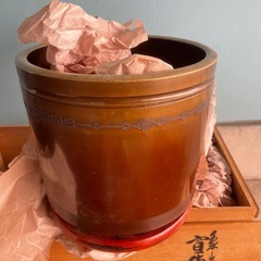 高麗　宣徳銅火鉢　対の画像