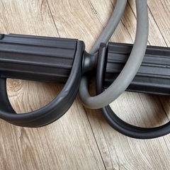 自宅で簡単筋トレ！ペダルプーラー（ボート漕ぎ運動・レジスタンスバンド）の画像