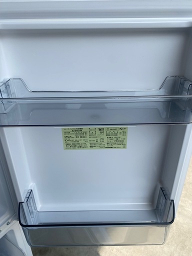SHARP 冷蔵庫 152L SJ-D15J-W 2023年製