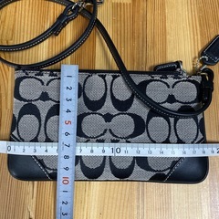 【美品‼️】COACH コーチ ポーチ ミニポーチ 小物入れ シグネチャー ブラックの画像