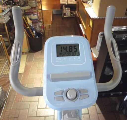 ALINCO ALFITS フィットネスバイク AFBX4721LB ライトブルー 折りたたみ式 負荷8段階 アルインコ エアロバイク