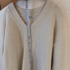 ALBC ニット セーター Vネック アイボリーの画像