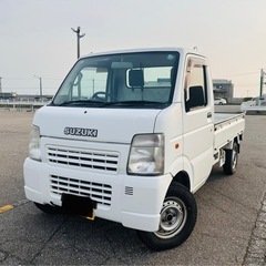 軽自動車　/　スズキ　キャリイ　トラック　KCエアコン・パワステ　/　4WD / 車検8年11月　/ 7万キロ　/ フロアMT の画像