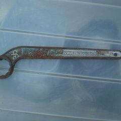 片口メガネレンチ　サイズ　36　往年劣化錆びあります。の画像