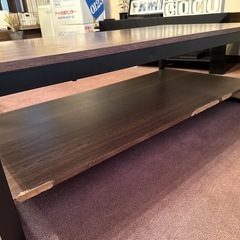 ローテーブル　木目　インダストリアルの画像