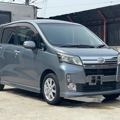 ダイハツ ムーブカスタム 車検2年 ナビ TV ETC フルセグ 純正AW 自社ローン紹介可能！の画像