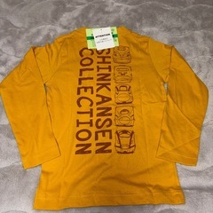 タグ付き　110サイズ　電車長袖Tシャツの画像
