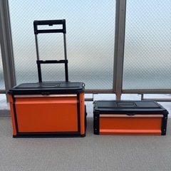 アストロプロダクツ ツールボックス キャリー付き 2点セット 工具箱 オレンジの画像