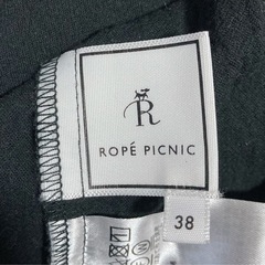 【Ｍ相当】ROPE' PICNIC 半袖 2021SS フリルブラウス 38 ブラックの画像