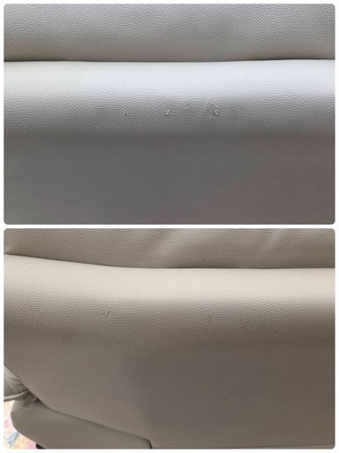 ニトリ 「ソファ LEG FOR 3P SOFA LOZO4」3人掛け レザー調 ロゾ4 中古③