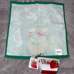 未使用　じゃがりこタオル&フーセンガムポーチの画像