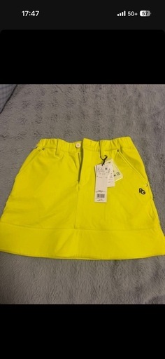 PEARLY GATES 蛍光イエロー スカート 新品