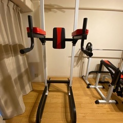 【早い者勝ち】懸垂・ディップス・腹筋OK！多機能トレーニングスタンド｜美品｜自宅ジムに最適の画像