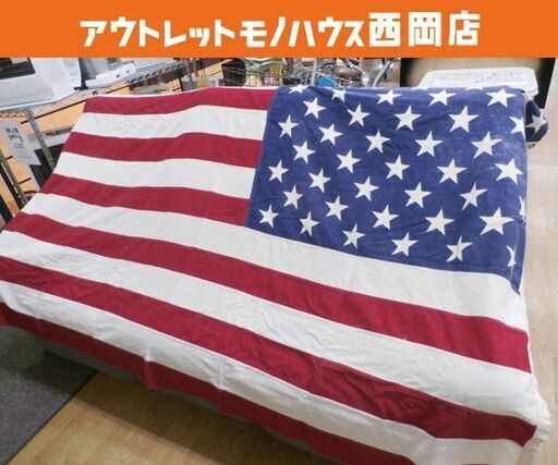 星条旗 アメリカ国旗 フラッグ ヴィンテージ リバースパッチ 約150cm×244cm AJAX PARAMOUNT 西岡店