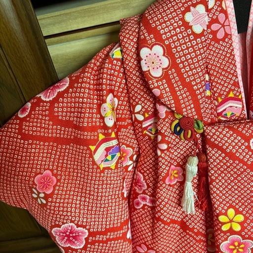 【３月３１日まで】七五三 3歳 女の子 被布セット 着物