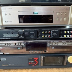 【GO-1680】ビデオデッキ チューナー DVDプレーヤー セットの画像