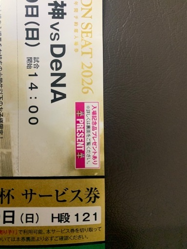 甲子園TOSHIBAプレミアムシート
バックネット裏 4席