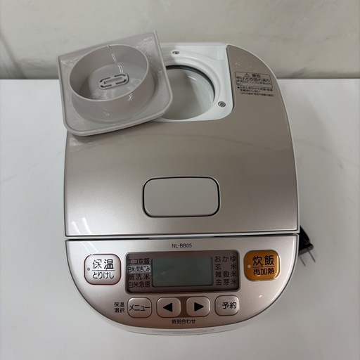 【?買取市場 6ヶ月保証】R072 ☀️ ZOJIRUSHI / 象印  炊飯ジャー 3合炊き 17年製 NL-BB05 ⭐ 動作確認