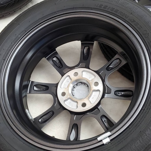 新車外し❗️ダイハツ純正❗アルミホイール❗155/65R14❗ダンロップ