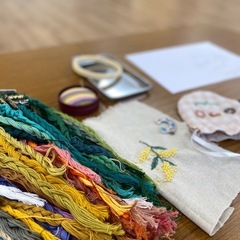 ＼お子さん連れ、単発の参加OK／　初心者さんも経験者さんも、刺繍が楽しくなる刺繡会の画像