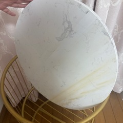 大理石 サイドテーブル (取引4/12まで)の画像