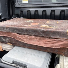 革製　トランク　レトロの画像