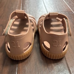 igor ベビーサンダル くすみピンク モカ 21 12.5cmの画像