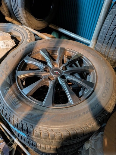 2023年製 スタッドレス 225/65R17 Pirelli ICE ZERO 4本 ホイール付 アルファード ヴェルファイア