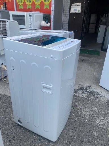 NO B966?福岡市内配送設置無料✨?ハイアール 4.5kg 全自動洗濯機 ホワイトHaier JW-C45A-W