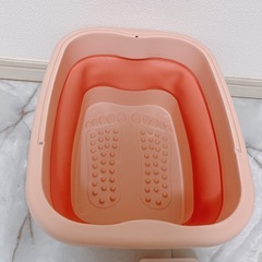 足湯 折りたたみ　ハードシリコン 桶の画像