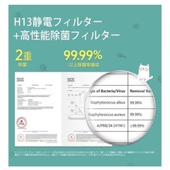 元値16980円　ペット&脱臭強化空気清浄機の画像