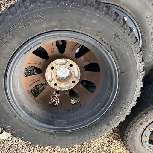 DESERT TEC 145R13 ノーマルタイヤ&ホイール4本セットUSED