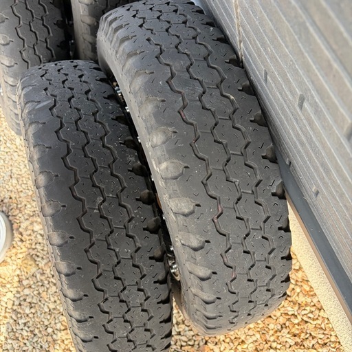 DESERT TEC 145R13 ノーマルタイヤ&ホイール4本セットUSED