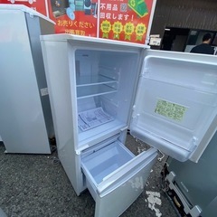 NO B977🌈福岡市内配送設置無料✨🌈シャープ 137L 2ドアノンフロン冷蔵庫 keyword キーワードホワイト SJ14E4KWの画像