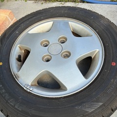 ワゴンR アルミホイール　スタッドレスセット　バリ溝！！の画像