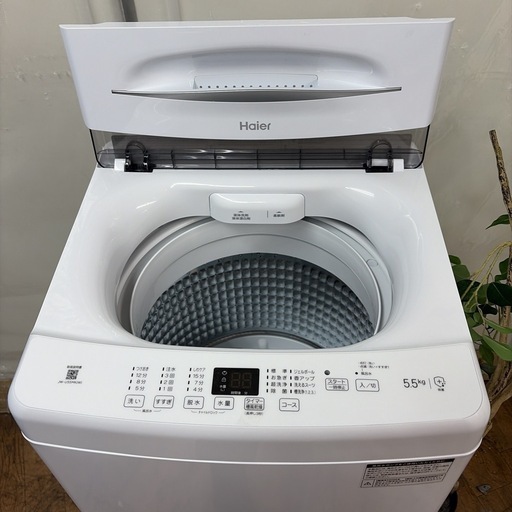 【?買取市場 1年保証 ジモティー限定特別価格】R484 ☀️ 2025年製の高年式！ Haier / ハイアール 洗濯機（洗濯5.5