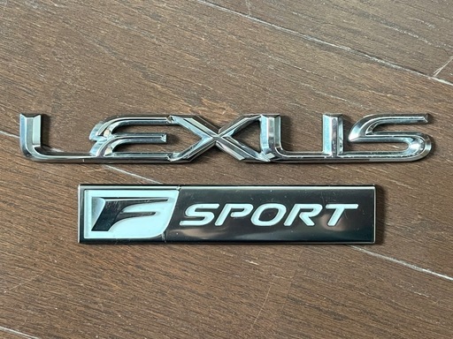 レクサス USエンブレム 2点 Fスポーツ USDM US カスタム LEXUS CT IS GS ES LS RC LC RX NX GX LX LBX