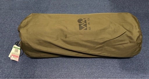WAQ インフレーターマット 8cm 自動膨張式 オリーブ waq-m8