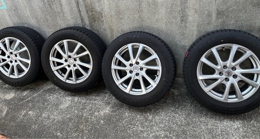 205/60R16    アルミホイール付きスタッドレスタイヤ　ホイールも新品購入　2シーズン短距離　16インチ　ダンロップWINTER MAXX