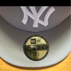 59FIFTY ニューヨーク・ヤンキース グレー × ホワイトぬの画像