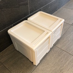 収納ケース カバゾコ 深型 幅30×奥行40×高さ31cm プラスチック 引き出し 同色2個セット （ 収納ボックス 収納 服 ケース ボックス 衣類収納 積み重ね ） の画像