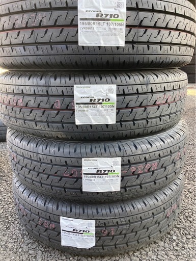【新品　ラベル付】BRIDGESTONE 195/80R15 25年製　夏タイヤ