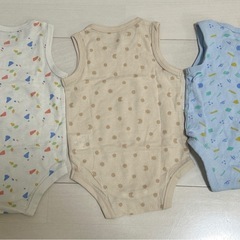 【新品未使用2着あり】西松屋　ロンパース　70cmの画像